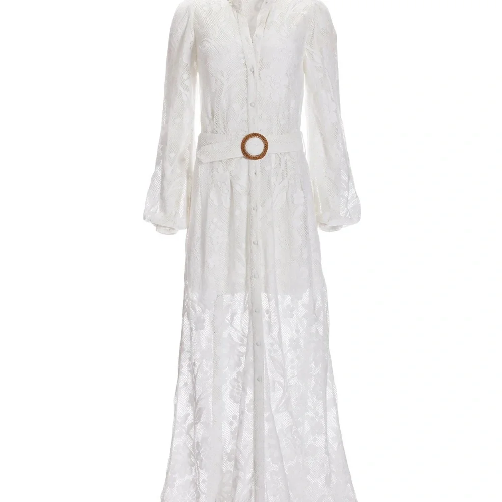 Boston Proper Lace Button Up Maxi Dress- Excellent condition worn once - Picture 5 of 12